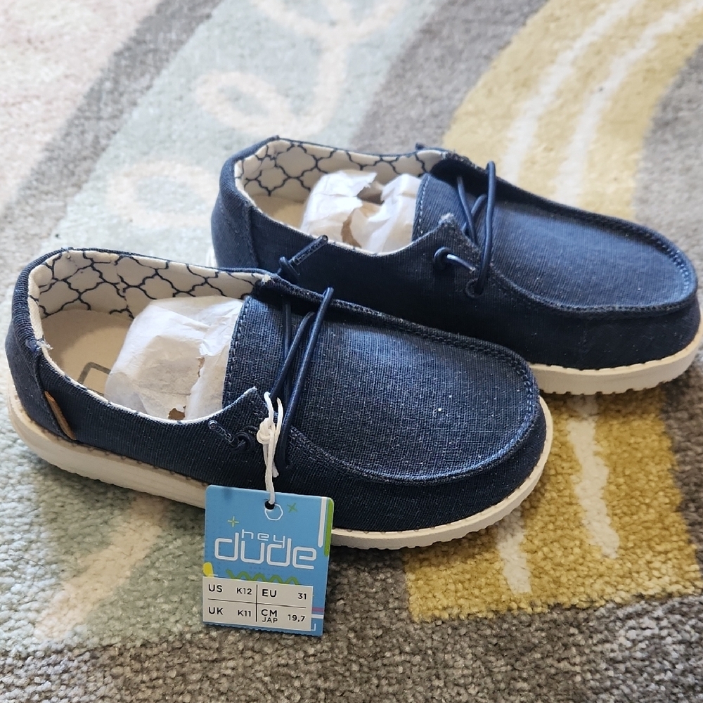 Hey Dude Kids' Navy Casual Shoes